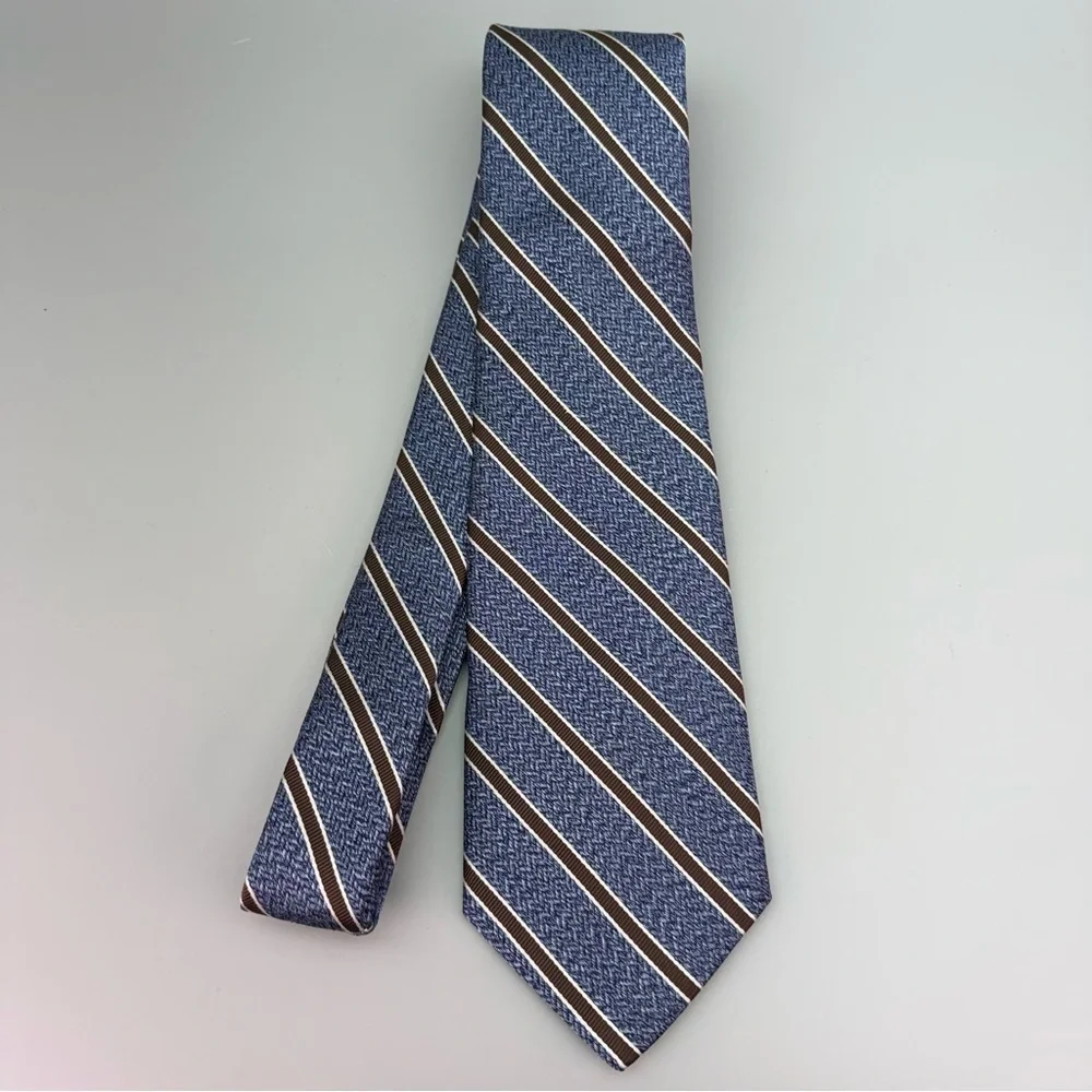 NWT Tom James Executive Collection  100% Silk Striped Necktie